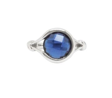 Imagen de Anillo  con Zafiro Azul