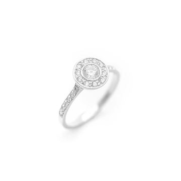 Imagen de Anillo Halo Oro 18k