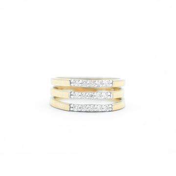 Imagen de Anillo Triple Oro  9k