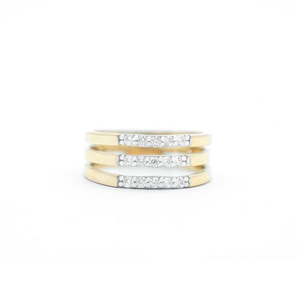 Imagen de Anillo Triple Oro  9k