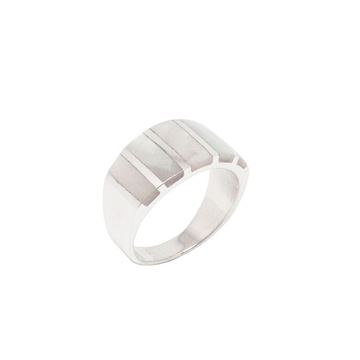 Anillos de plata y nacar outlet
