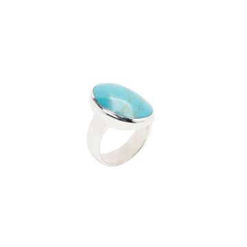 Imagen de Anillo Oval Turquesa