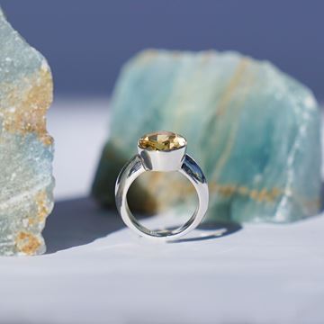 Imagen de Anillo Facetado Ámbar