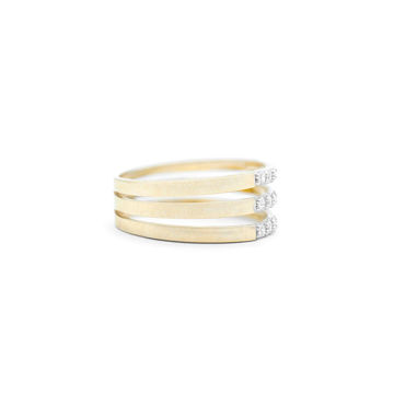 Imagen de Anillo Triple Oro  9k