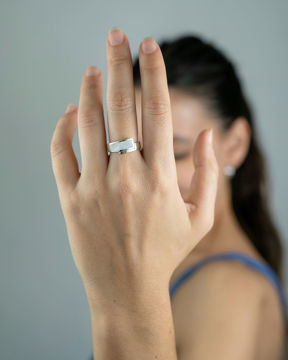 Imagen de Anillo Rectángulo Nácar