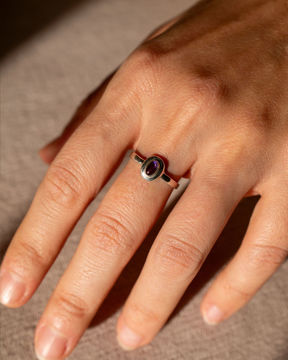 Imagen de Anillo Melina  zirconia amatista