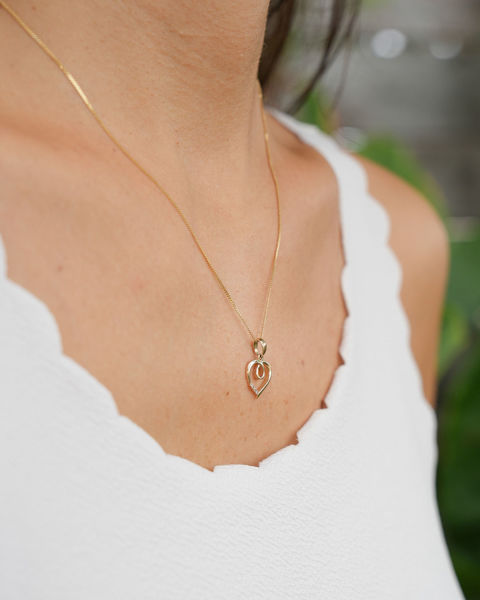 Imagen de Dije Corazón Oro 9k